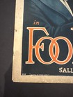 Super Rare Original Vtg 1928 Wc Fields Chester Conklin Movie Poster Window Card