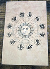 Zodiac Sun Astrology Chart Postcard 4x6 Frameable Celestial Art