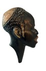 Vintage Israel Hakuli Bronze Wall Sculptured Figure Head 1950   s Mcm Stamped