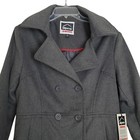 Alpine Swiss Nwt Women s Gray Wool Blend Academia Pea Coat Jacket Size M