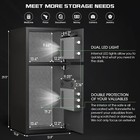 6 5 Cub Large Safe Box  Heavy Duty Gun Safe With Dual Alarm System  Deposit Slot