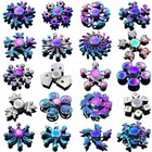 Hand 3 Side Fidget Spinner Ball Desk Toy Edc Adhd Stuffer Stocking Focus Rainbow