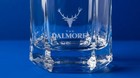 The Dalmore Scotch Whiskey Glasses Set Of 2-6 Sided 8oz  Weighted Bottom