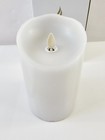Luminara Gray Pillar Real Flame-effect Flameless Candle 5 3 4  Remote New