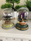 The Beatles Franklin Mint Hand-painted Glass Dome Music Boxes Complete Set Of 4