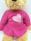 Fao Schwarz Toys R Us Teddy Bear Plush Stuffed Animal In Pink Heart Shirt 2012