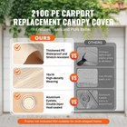 Carport Replacement Canopy For Car Shelter 10x20ft Beige Not Include Frame