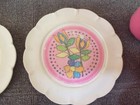 Vintage 1980s Chilton Toy Dishes Plates- From Play Tea Set - Lot- 19 Pieces-used