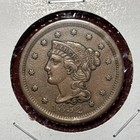 1852 Large Cent Braided Hair Ships Free