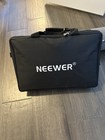 Neewer Nl-288arc Bi-color Led Light 2-pack Kit W  Desk Mounts  Remote   Case 