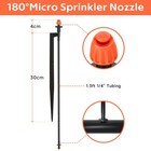 180 Degree Irrigation Sprinkler Heads  Micro Sprinkler Nozzle On 12 Inch Stak   