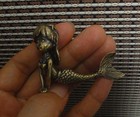 Creative Style Solid Brass Lovely Ocean Mermaid Figurine Statue For Home Decor