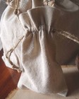 Upscale Natural Linen Bags With Hemp Drawstrings - 12 Pcs - Choose Size