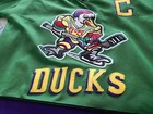 Mighty Ducks Movie Hockey Embroidered Jersey Charlie Conway  96 Size S W  Strap 