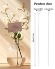 30pcs Floral Card Holder Picks - Wire Place Card For Wedding - Metal Photo Pi   