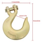 4 Pcs 1 2 Inch G70 Clevis Slip Hooks Chain Hooks - 11300lbs Working Load Limit