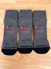 New Redback Boots Heather Gray Bamboo Viscose Ankle Socks Men s Large 3 Pairs