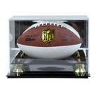 New Deluxe Mini Football Display Case With Gold Risers