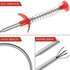 2 Pack Drain Snake Clog Remover Hair Removal Cleaning Tool Plumbing Pipe Grabber