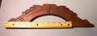 Vintage Wooden Pediment  Topper  16 1 2   Architectural Salvage  Furniture