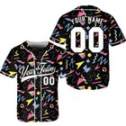 Personalized Retro 80s 90s Baseball Jersey  Custom Team Name Shirt Vintage Style