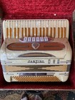Cantino Accordian From 1950   s  Pearl And Gold Sparkle