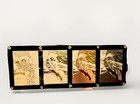 Pantera Gold Foil Art Cards Set Of 4 Displayed In Black Frame- Pantera Album  
