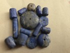 Antique Lapis Lazuli Pakistan 15 Beads Jewelry Loose Rustic Natural Ancient Blue