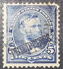 Philippines Scott 216 5c Grant 1899 Issue Used Nice Centering Lite Cancel 