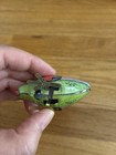 Vintage Green Bird Tin Metal Litho Wind Up Toy Made In China Retro Reproduction