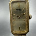 Seiko Watch Women 12mm Champagne Dial Gold Tone 1320-5029 New Battery Vintage