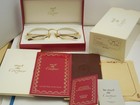 Cartier 90s Antique St Honore 18k Gold Filled Sunglasses Glasses Frame 53 22 140