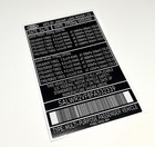 Automobile Vin Id Label Replacement Sticker     Car Identification Decal Set Of 4