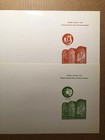 4 X Israel 1973 Fd Cards  chagall Stained Glass Windows Stamps 