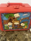 Vintage Rugrats Lunch Box Thermos Set Nickelodeon 90s Red Aladdin Kids Cartoon