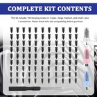100pcs Tire Screw Plug Kit With Driver 3 Sizes Quick Puncture Repair Car Truck