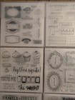 My Acrylix Close To My Heart Decorative Stamps Scrapbooking Lot Of 12