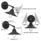 Industrial Vintage Wall Sconce Dimmable Switch Set Of 2 With 7 1  Matte Metal Sh