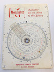 Vintage Slide Rule Monsanto Circular Concise Scientific Calculator Tool Farming