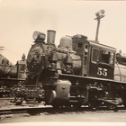 Antique New York Ontario   Western Railway Railroad Engine Locomotive 55 Photo 