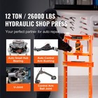 Uimoso 12-ton Hydraulic H-frame Shop Press With Press Plates For Bench Use