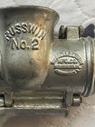Antique Russwin No 2 Cast Iron Meat Grinder Hand Crank Pat Aug 27 1901 Usa