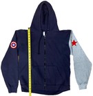 Marvel Original Movie Swag    Captain America Winter Soldier Zip Up Hoodie  Rare