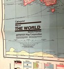Colorprint General Map Of The World 1987  Large Mercator s Projection 50  X 38 