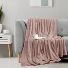 Rose Pink Fleece Blanket Throw Size Lightweight Fuzzy Soft Anti-static Microf   