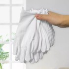 10 Pairs  20 Pcs  White Soft Cotton Work Gloves Jewelry Coin Silver Inspection
