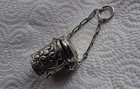 Victorian Solid Silver Chatelaine Pin Cushion Holder  Chester  1898 