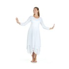 Danzcue Womens Celebration Of Spirit Long Sleeve Dance Dress Small-medium White
