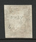 Gb Qv Sg2 1d Penny Black Plate 6 Ruby Mx Fine Used Cat   800