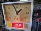 Jax Beer Light Up Clock Sign Original Works Great But Needs New Wiring